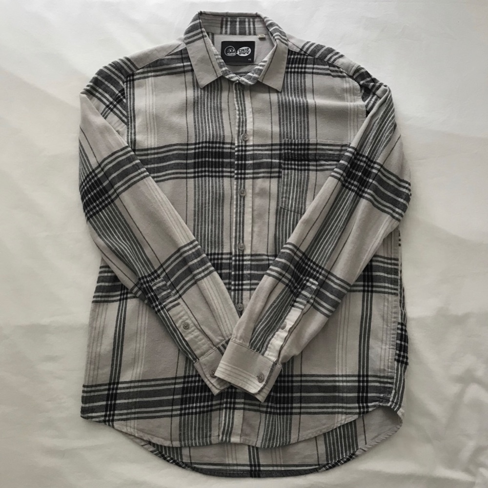 Cheap Monday Grey Plaid Flannel